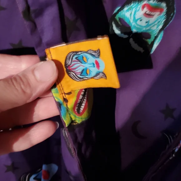 Vixen By Micheline Pitt Ben Cooper Purple Mask Sweetheart Wiggle Dress Sz 2x GUC - Picture 8 of 9